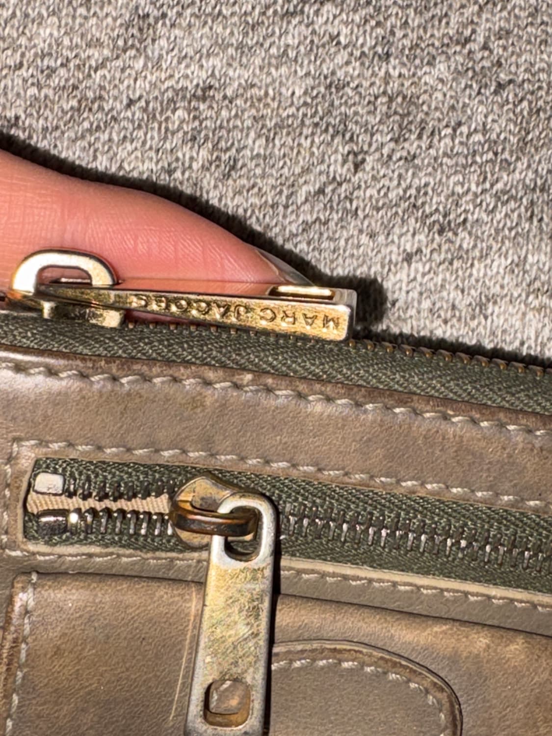 00s 마크제이콥스 y2k 클러치 투포켓 가죽 장지갑 상품이미지3