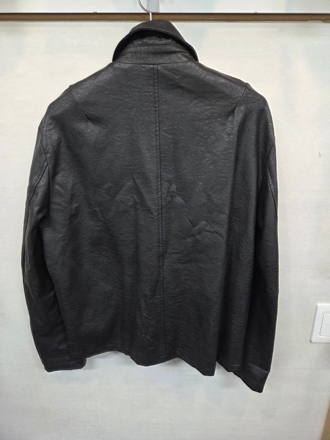 빈티지 roa 미니멀 비건 레더 자켓 L 상품이미지2