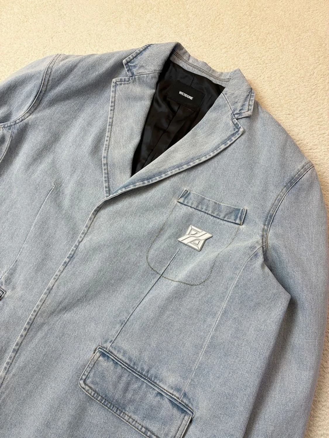 웰던 WE11DONE 22ss 워시드데님 블레이저 PN6099    상품이미지2