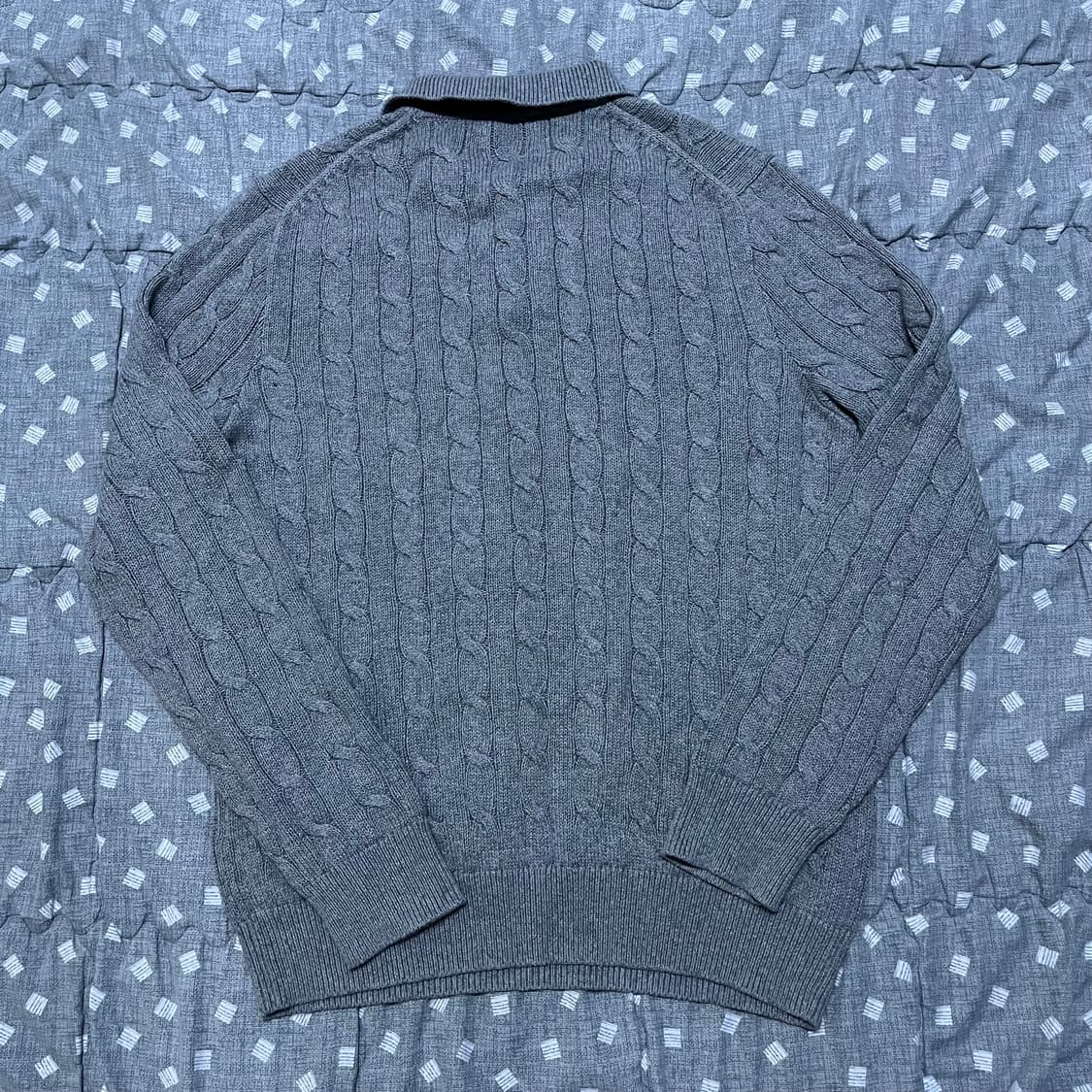 [정품 거의 새상품, L] 폴로 랄프로렌 코튼 케이블 카라 니트 스웨터 상품이미지4