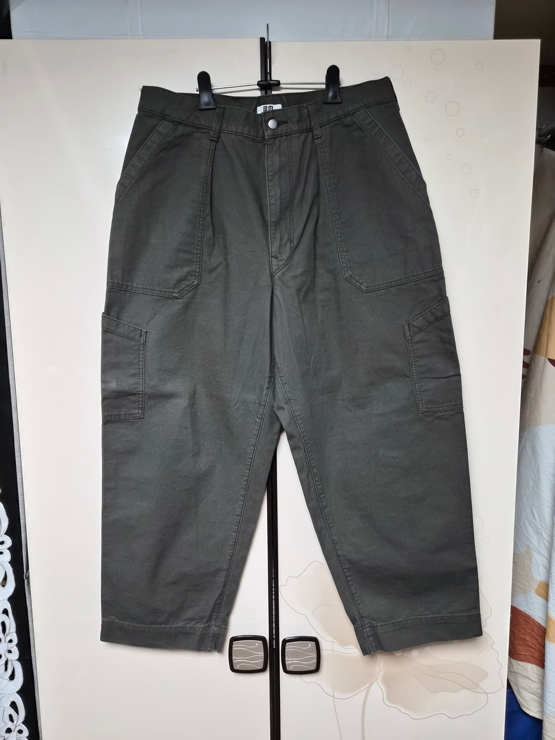 유니클로 U 와이드피트 베이커 팬츠 91 size 상품이미지1