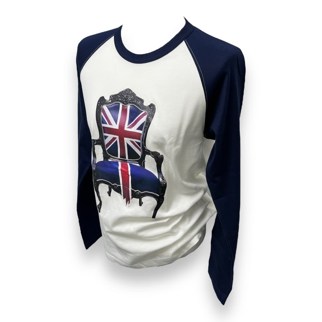 Junya Watanabe 꼼데가르송 유니언잭 체어 래글런 티셔츠 상품이미지3