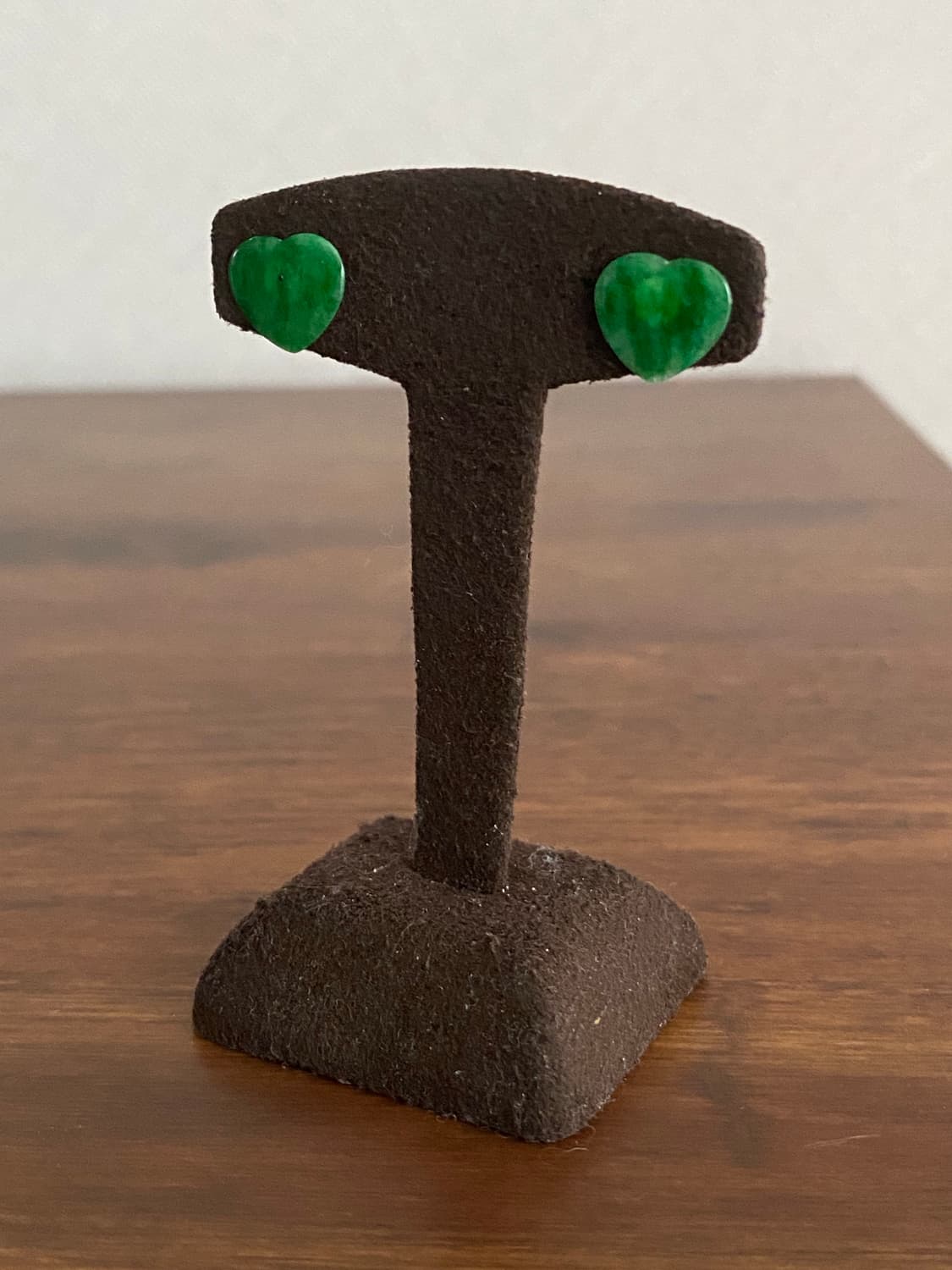 하트 모티브 천연 비취 귀걸이(925,새제품) 상품이미지10