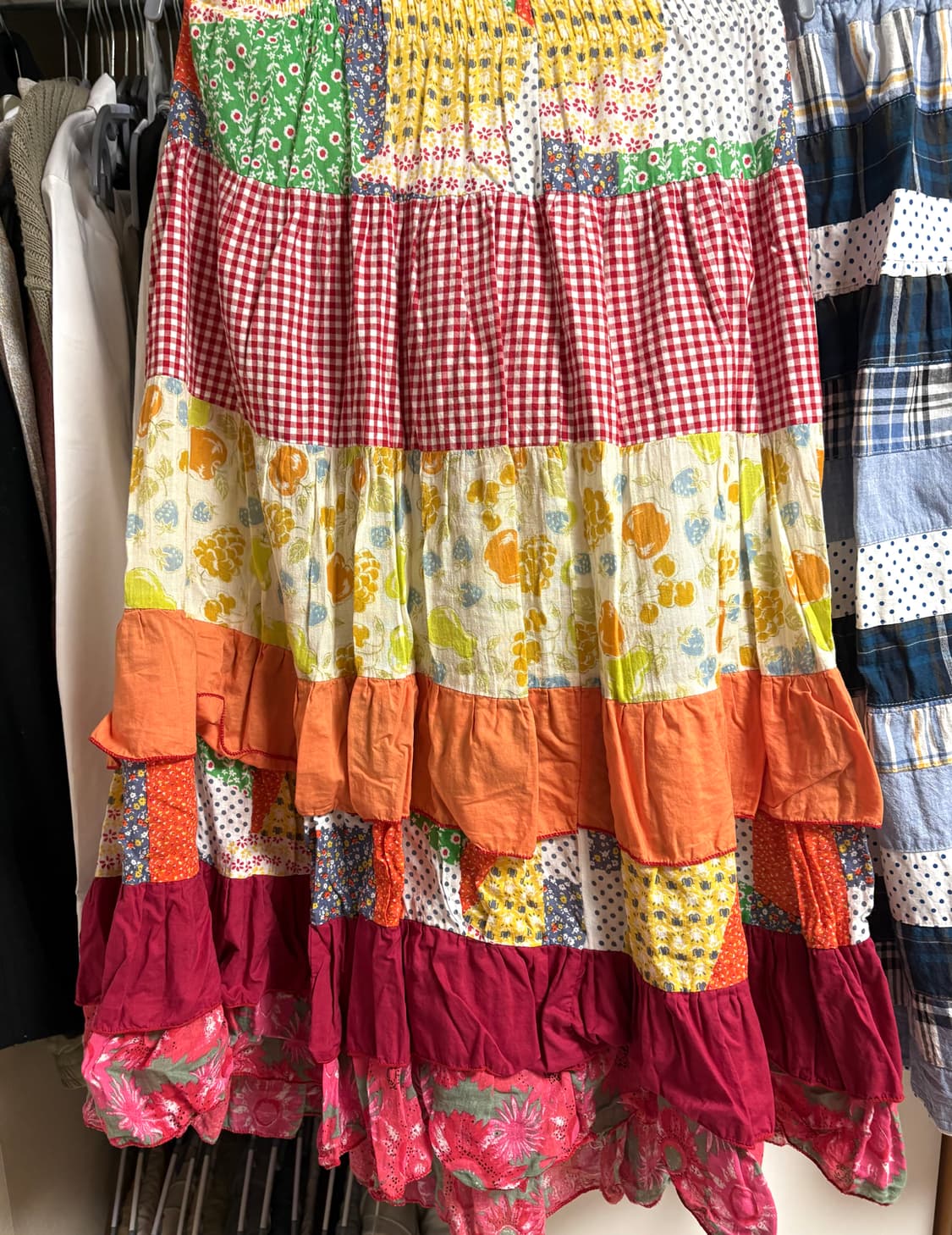 모리걸 패치워크 스커트 두개 일괄 상품이미지2