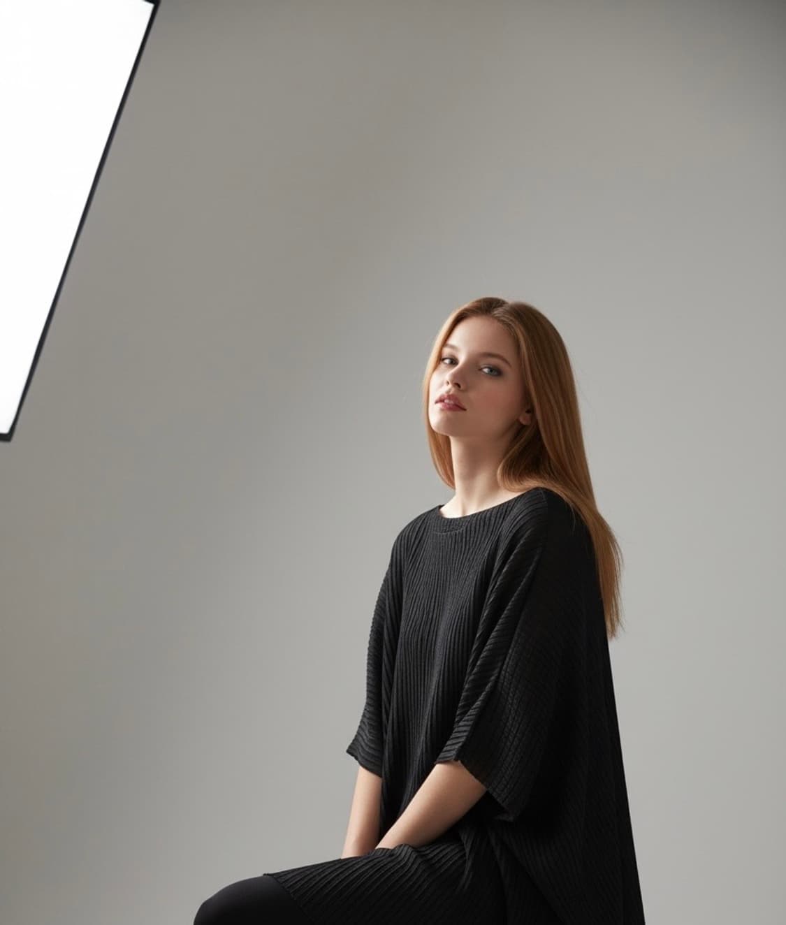 이세이미야케 블랙 언밸런스 상의(2사이즈/Free) 상품이미지1