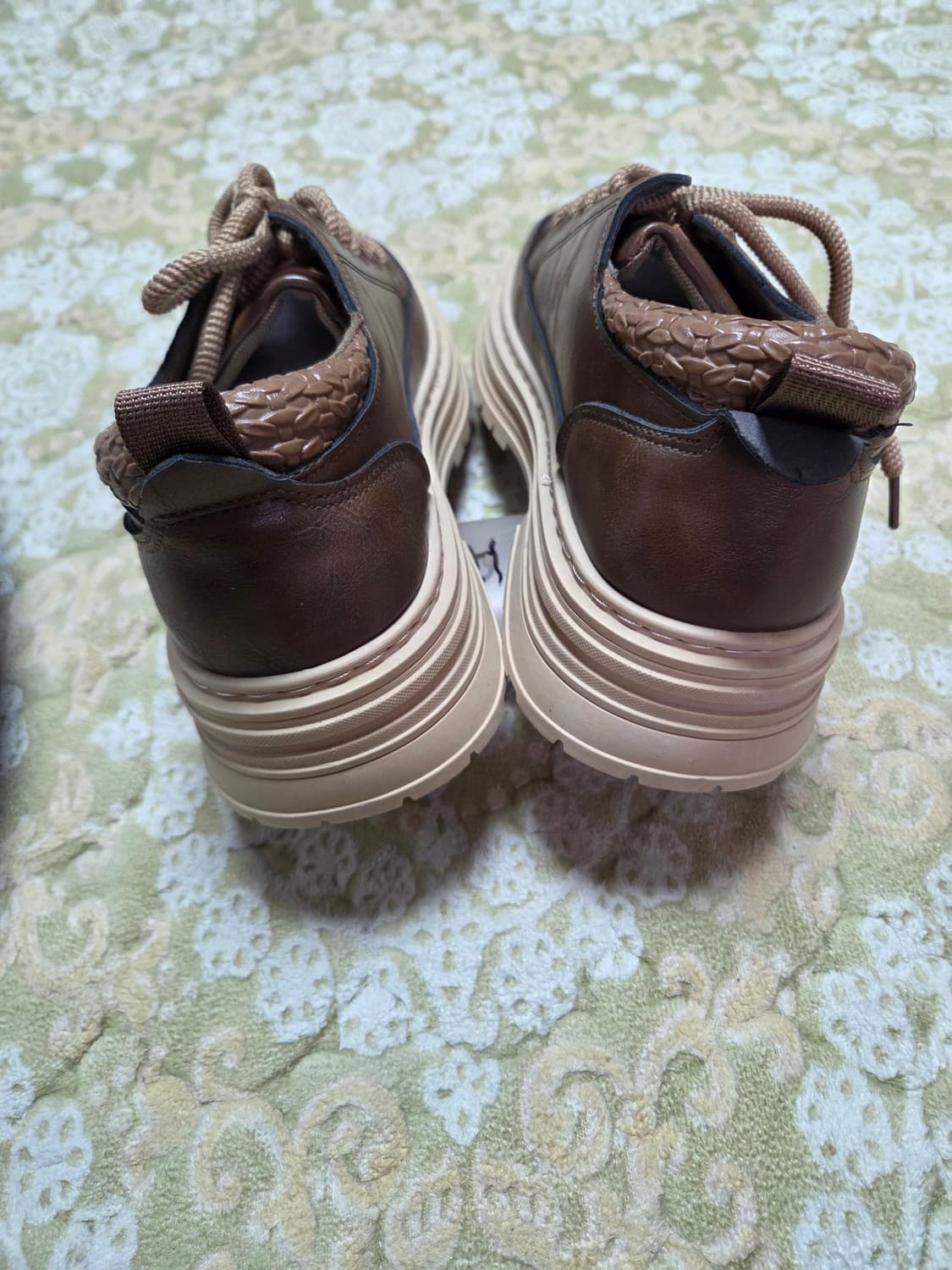 브라운 가죽 캐주얼 운동화270 상품이미지5