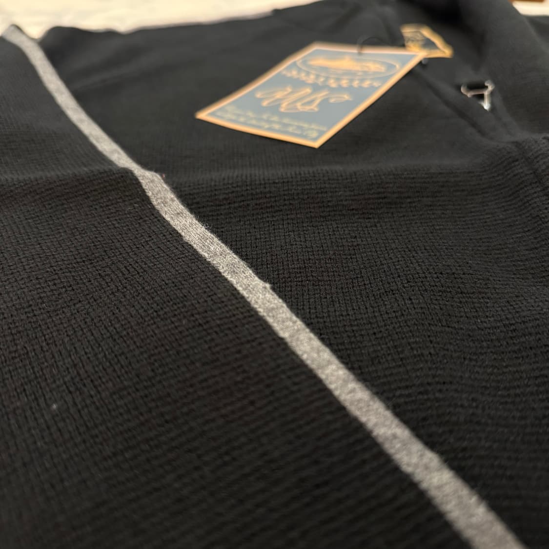 (당일발송) 코르테이즈 VVS 니트집업 블랙 상품이미지6