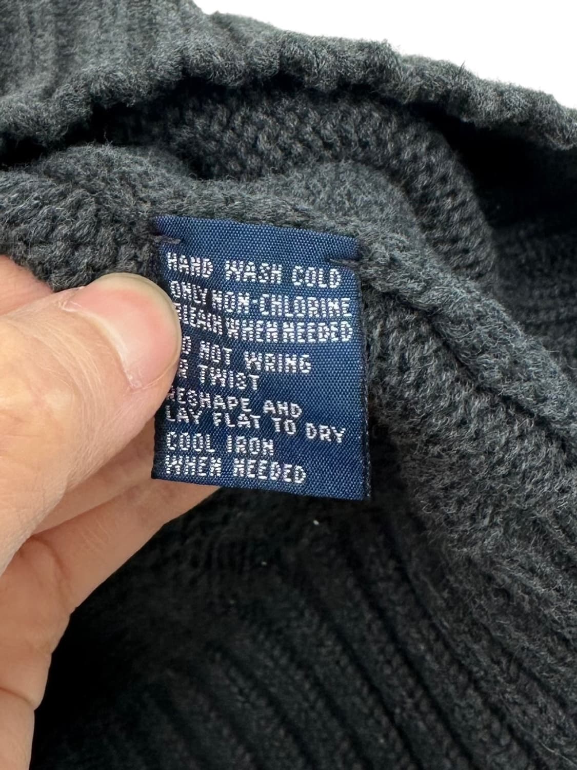 00s 폴로 코튼 니트조끼 웜차콜 (M) 상품이미지5