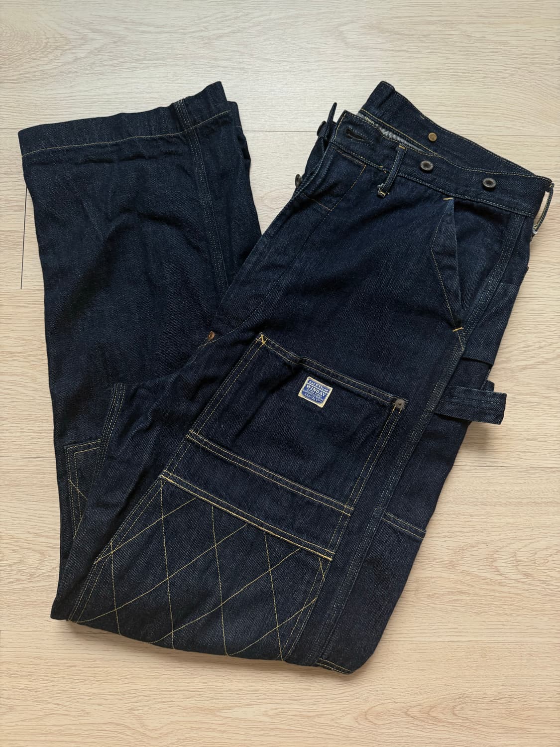 3) 캐피탈 데님 럼버 팬츠 인디고 상품이미지1