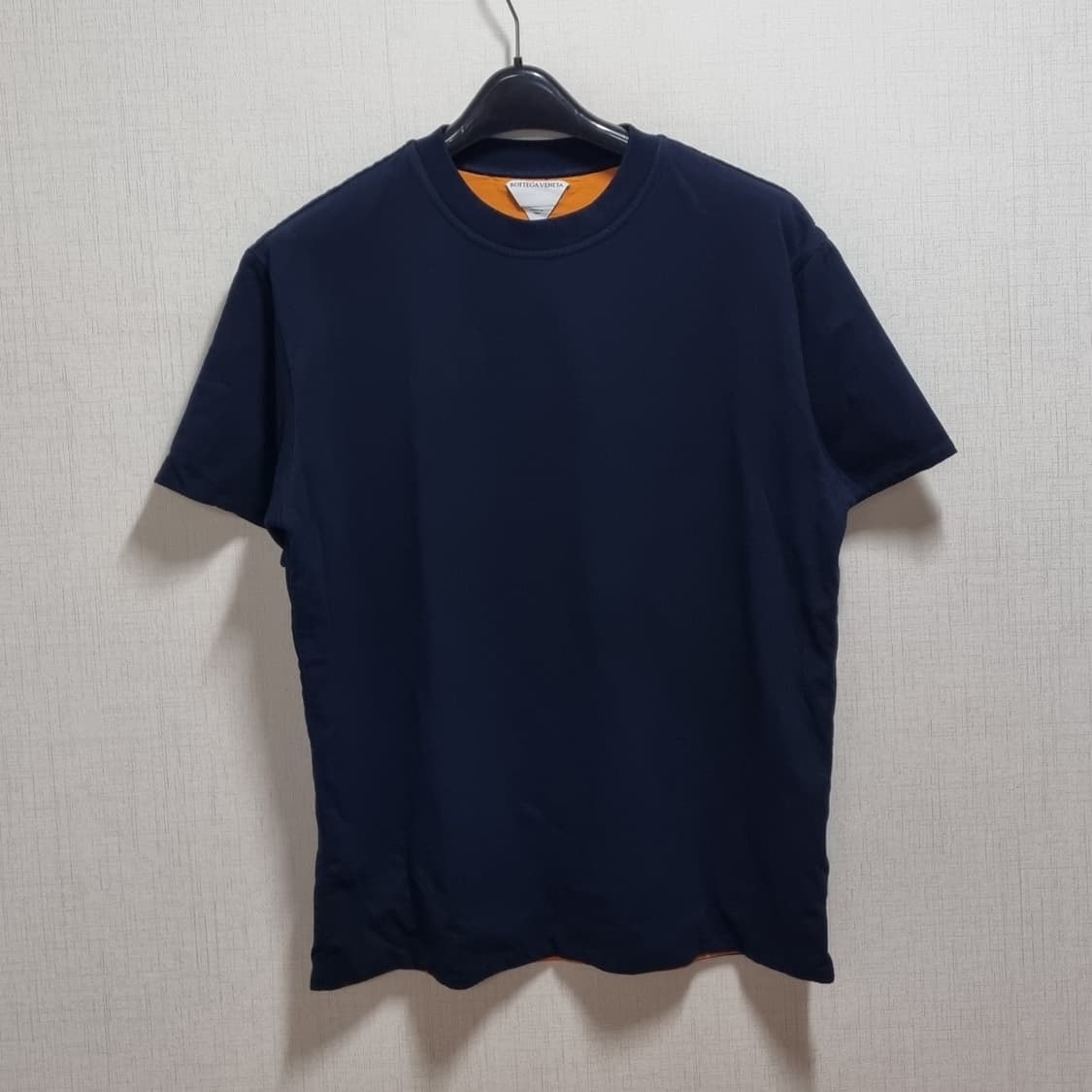 ( L ~ XL ) 보테가베네타 네이비 무지 반팔 티셔츠 상품이미지1