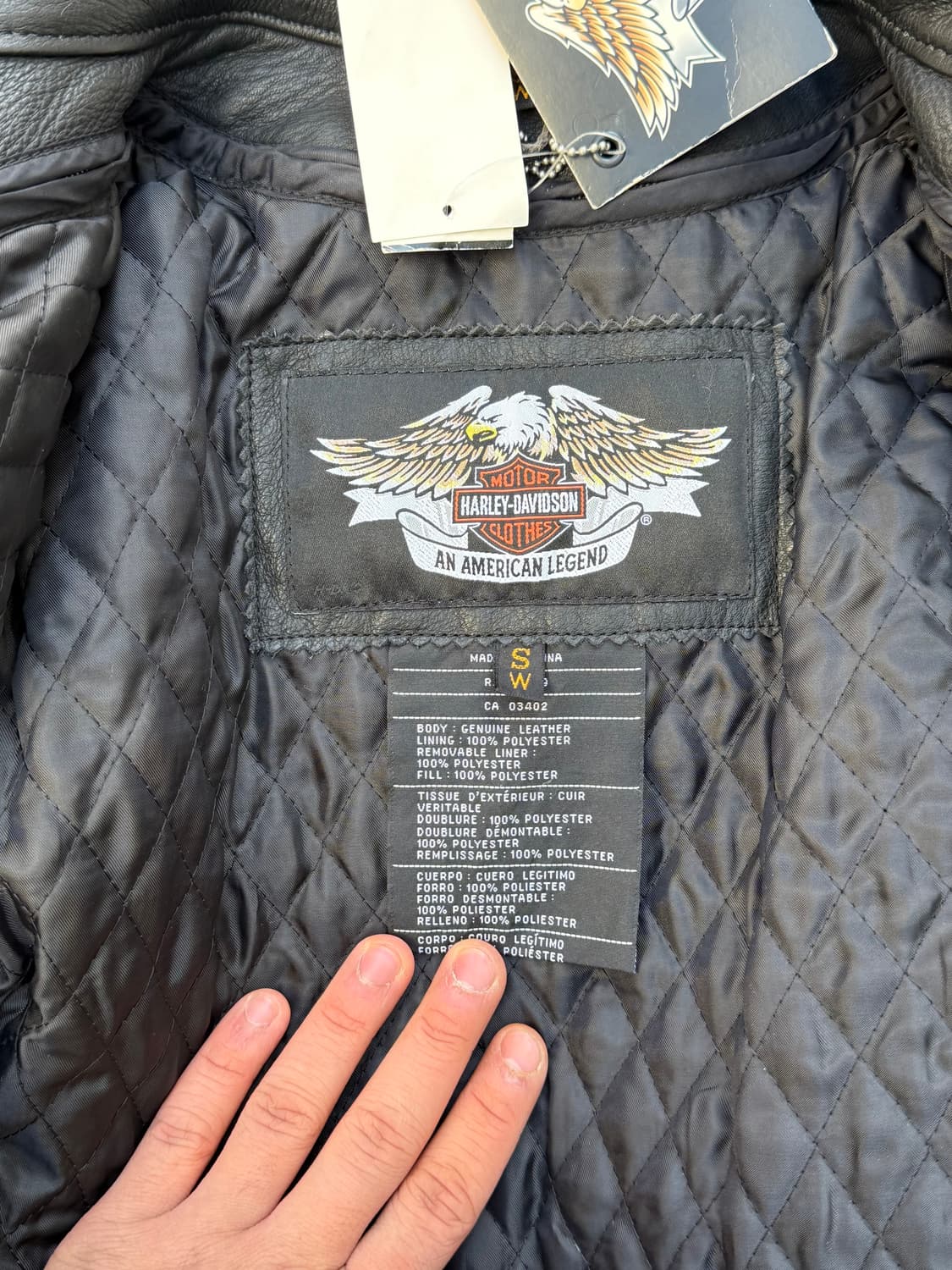 00s 데드스탁 할리데이비슨 레더자켓 상품이미지8