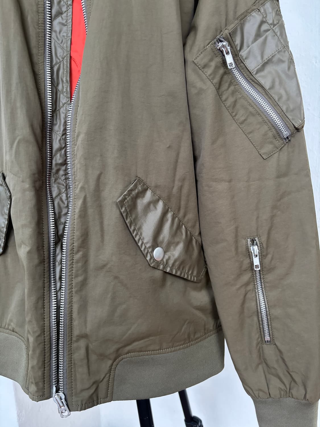 디젤 MA-1 봄버 자켓 L 카키 (100-103) 상품이미지3