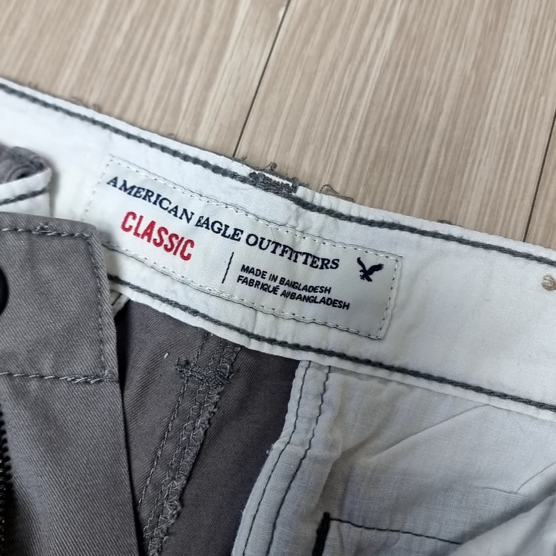 아메리칸이글 회색 반바지 면바지 남성용(32) 상품이미지4