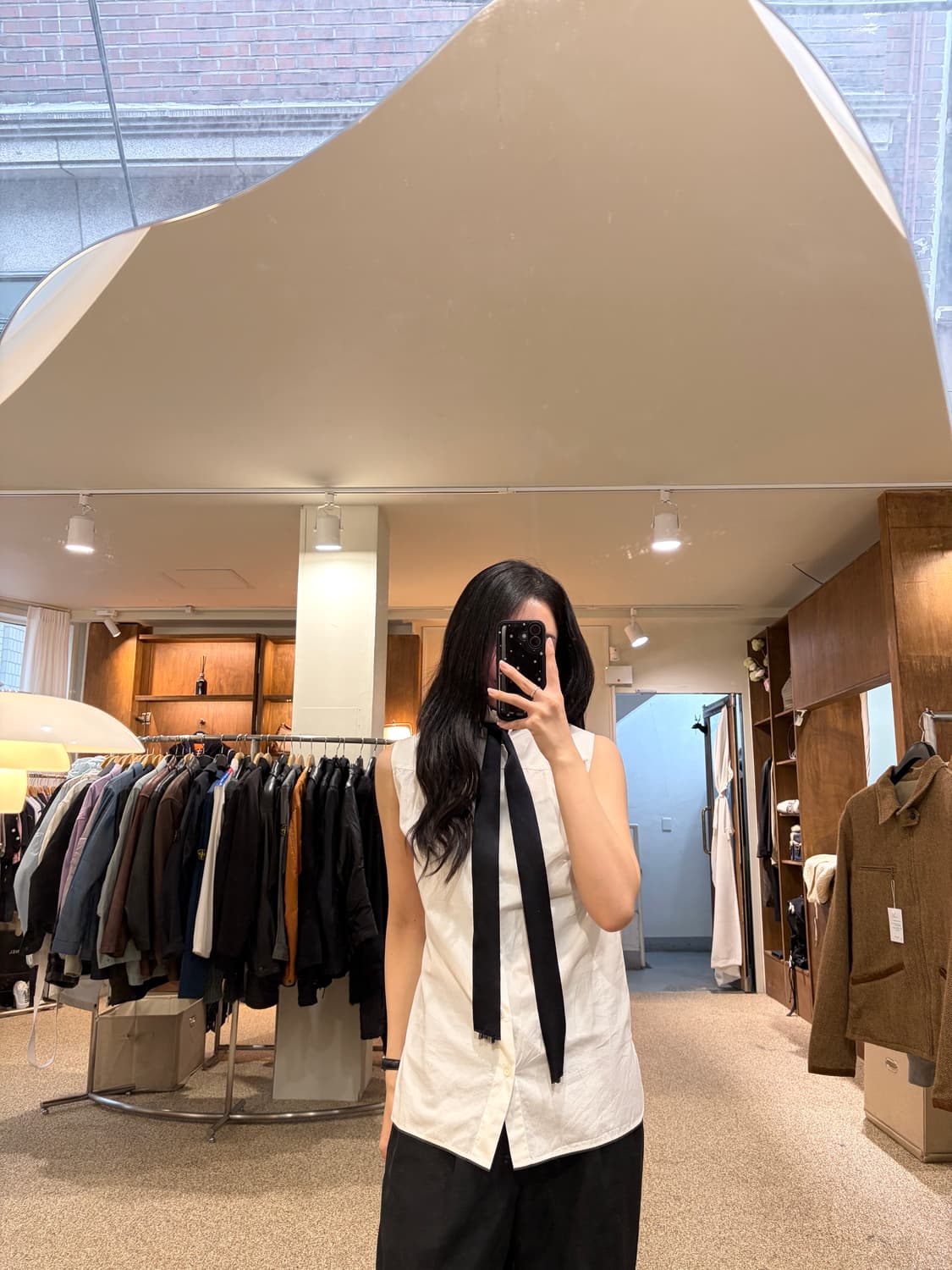 샤넬 타이 셔츠 슬리브리스  상품이미지2