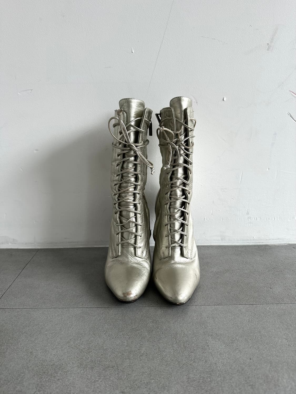 발망 x 쥬세페자노티 실버 힐 복서 부츠 상품이미지4