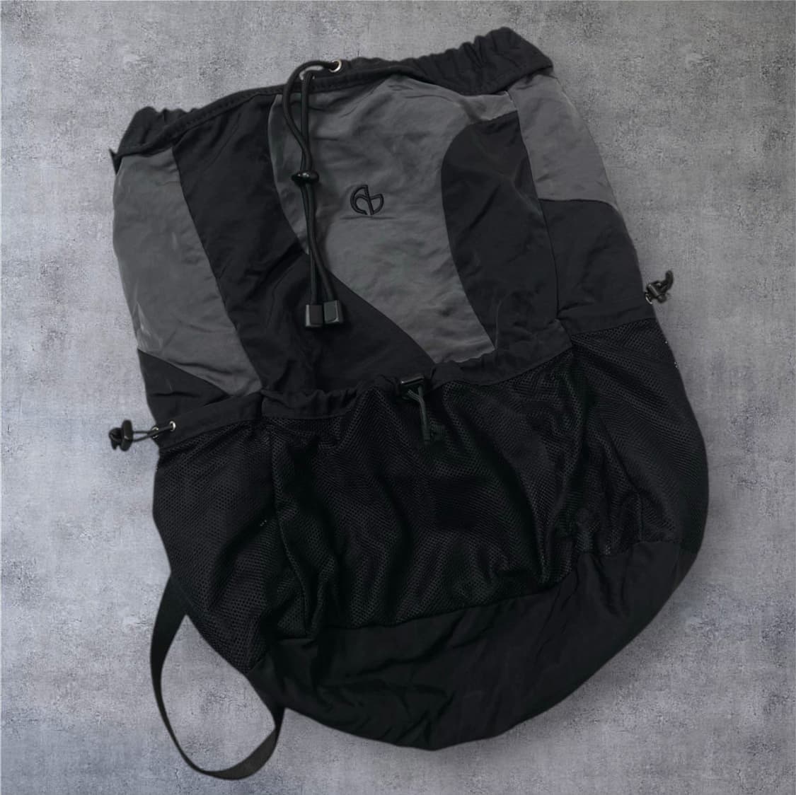 노매뉴얼 Nomanual 블랙 차콜 C.B 스트링 백팩 상품이미지3