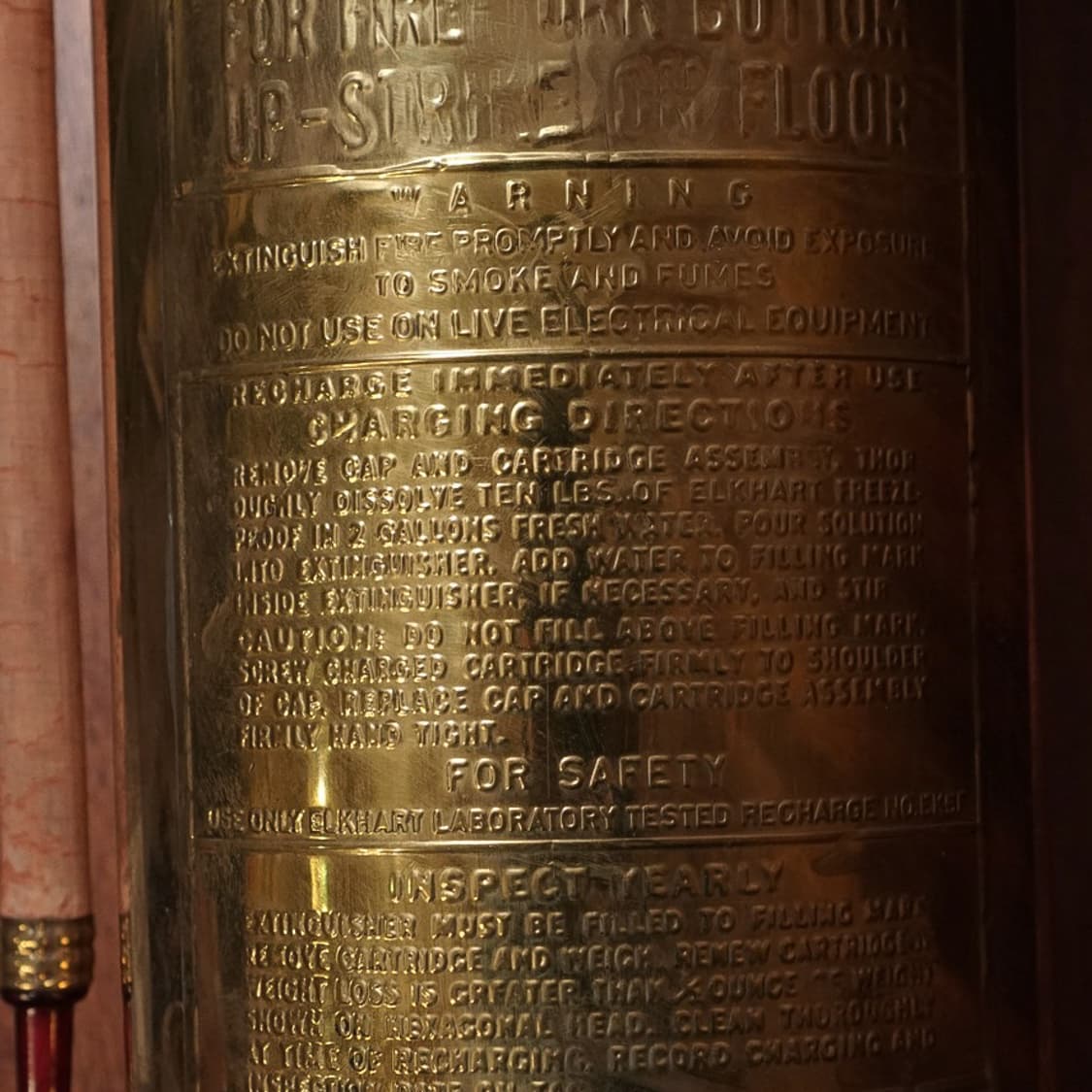 1950년 USA 황동 부동액 소화기 상품이미지9