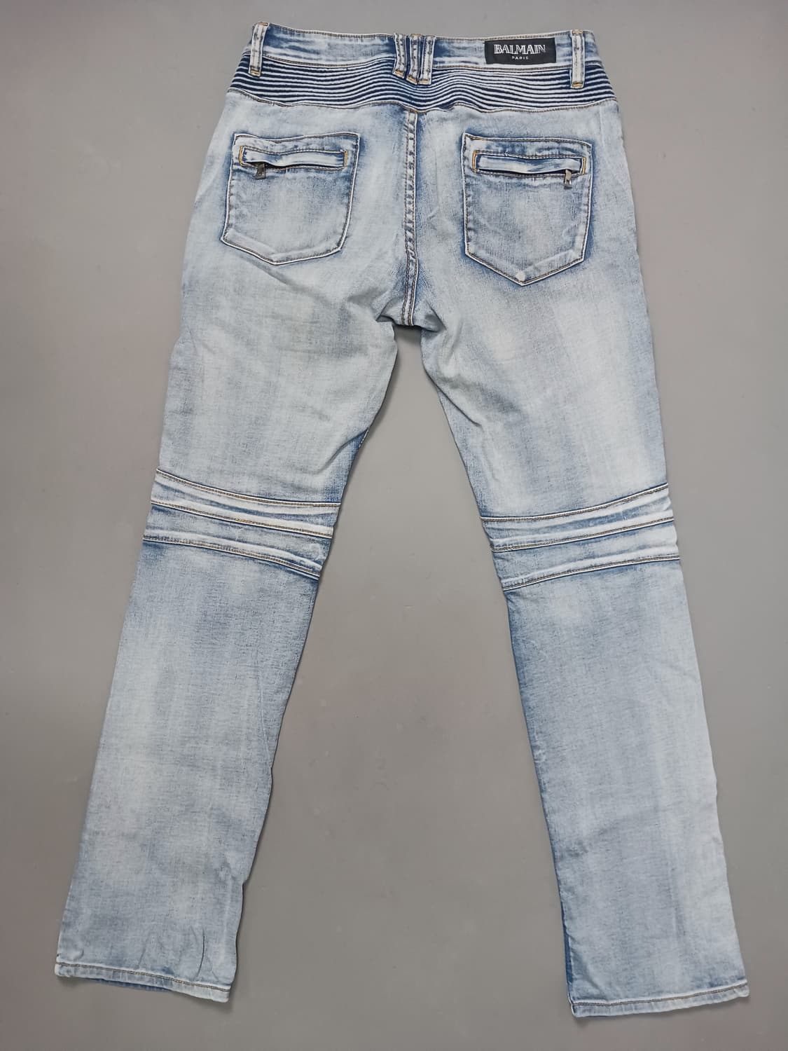 [32] 발망 라이트워싱 바이커진 청바지 상품이미지7