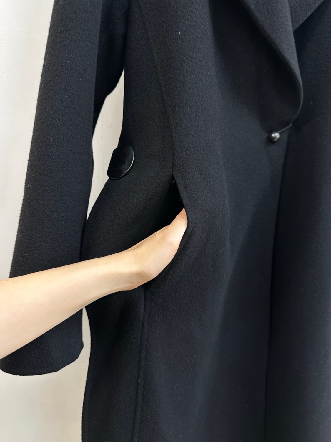 한섬 sjsj 캐시미어 블랜딩 양모 코트 상품이미지5