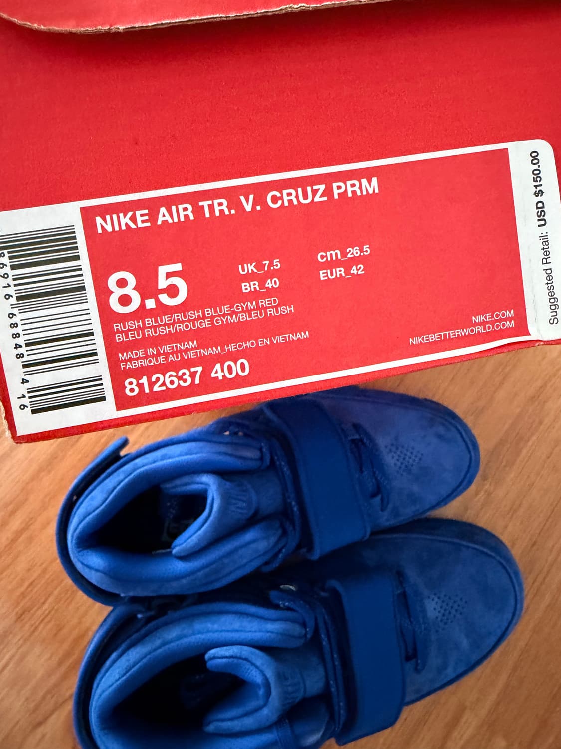 나이키 에어트레이너 빅터 크루즈 러쉬블루 새상품 상품이미지10