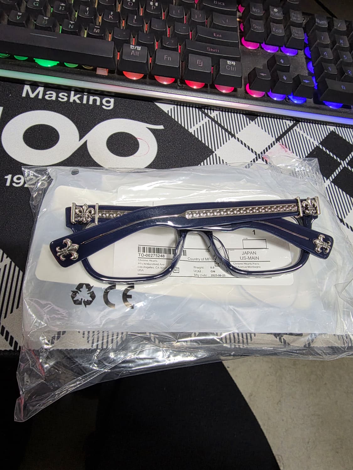 크롬하츠 안경 씨유인티 SEE YOU IN TEA안경 피콕블루 판매합니다 상품이미지3