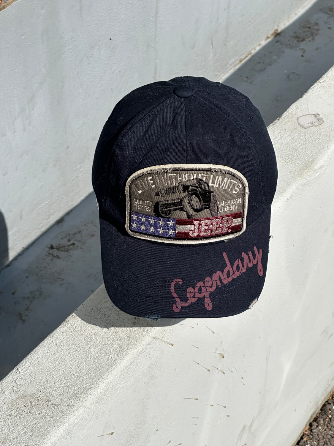 [F] Jeep 지프 빈티지 다크네이비 볼캡 모자 상품이미지1