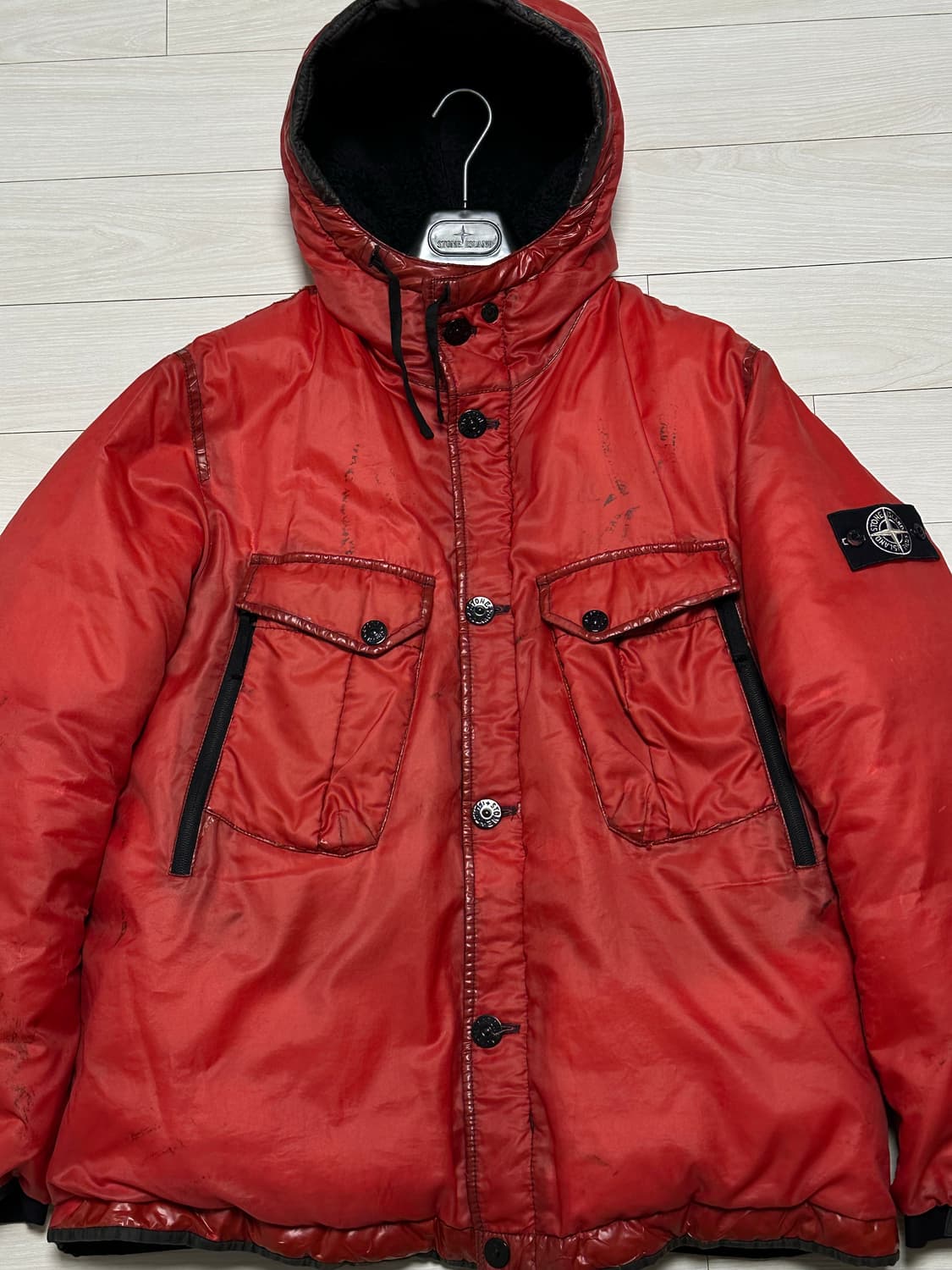 스톤아일랜드 화이트와펜 아이스패딩 3XL(105-110) 상품이미지6