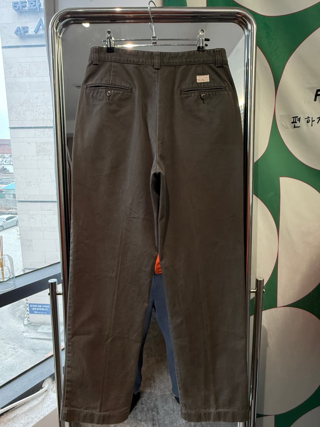 90s Ralph Lauren 워시드 그린치노 팬츠 상품이미지9