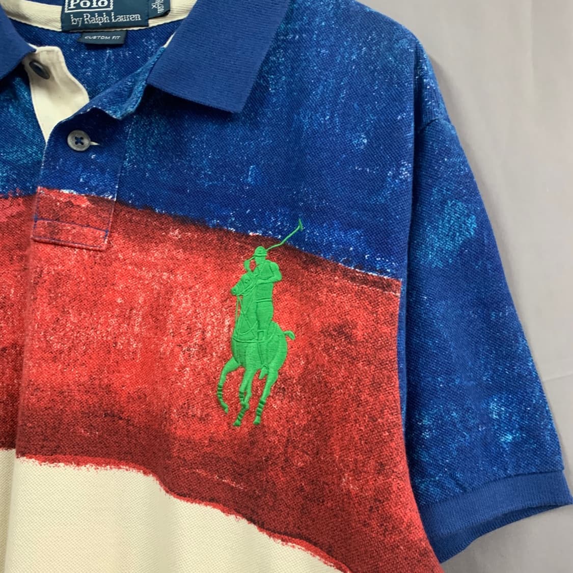 XL 폴로랄프로렌 커스텀핏 빅포니 프린팅 PK 반팔 카라티 상품이미지3