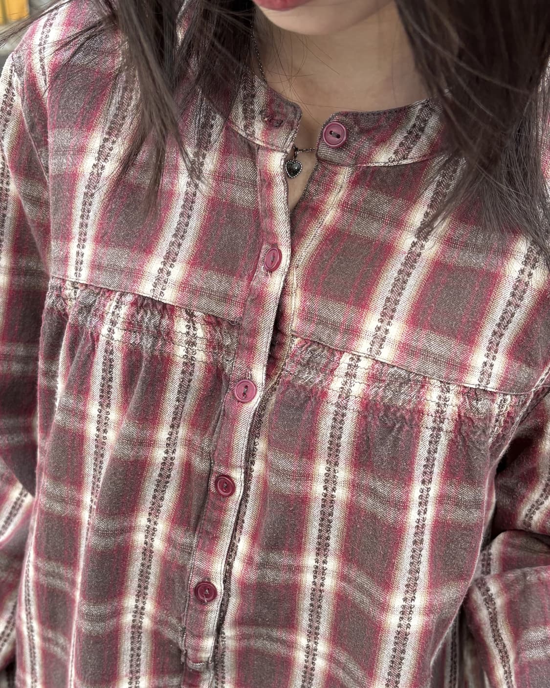 lalaplace 체크 셔츠 상품이미지3