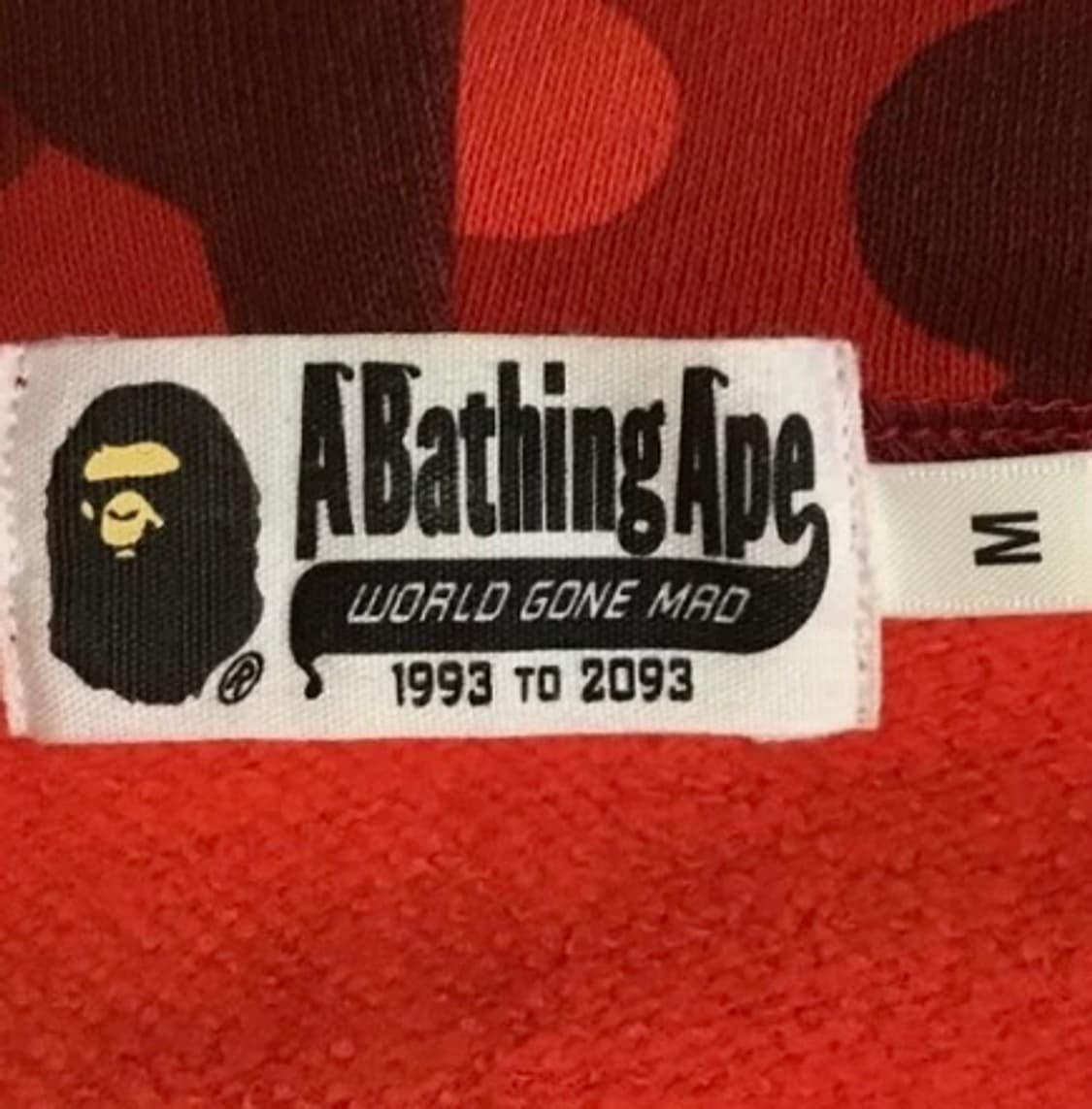 베이프 샤크후드 적계 m 새상품 (급처 상품이미지2