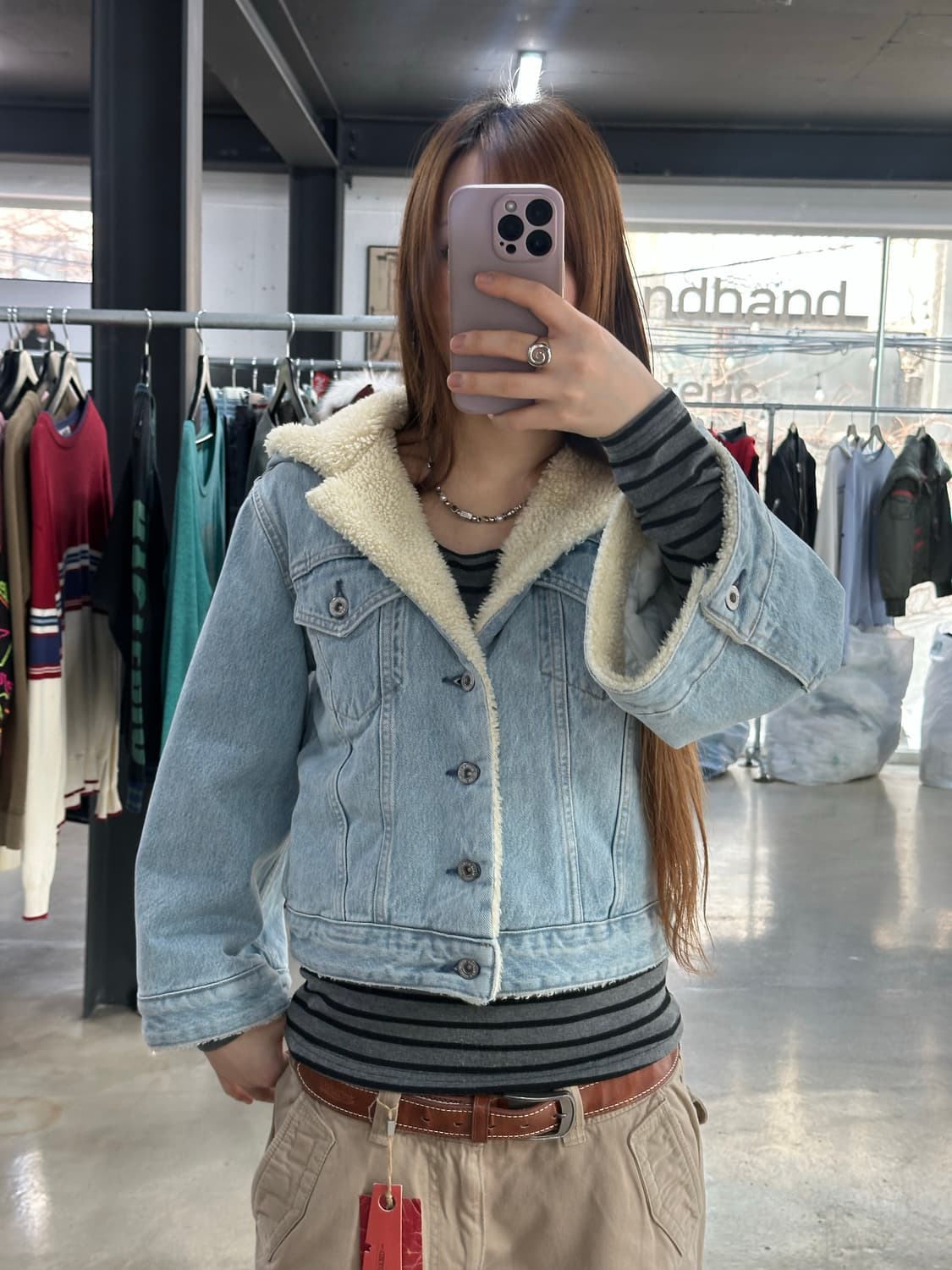 리바이스 Made&Crafted 후드 쉐르파 양털데님자켓 상품이미지3