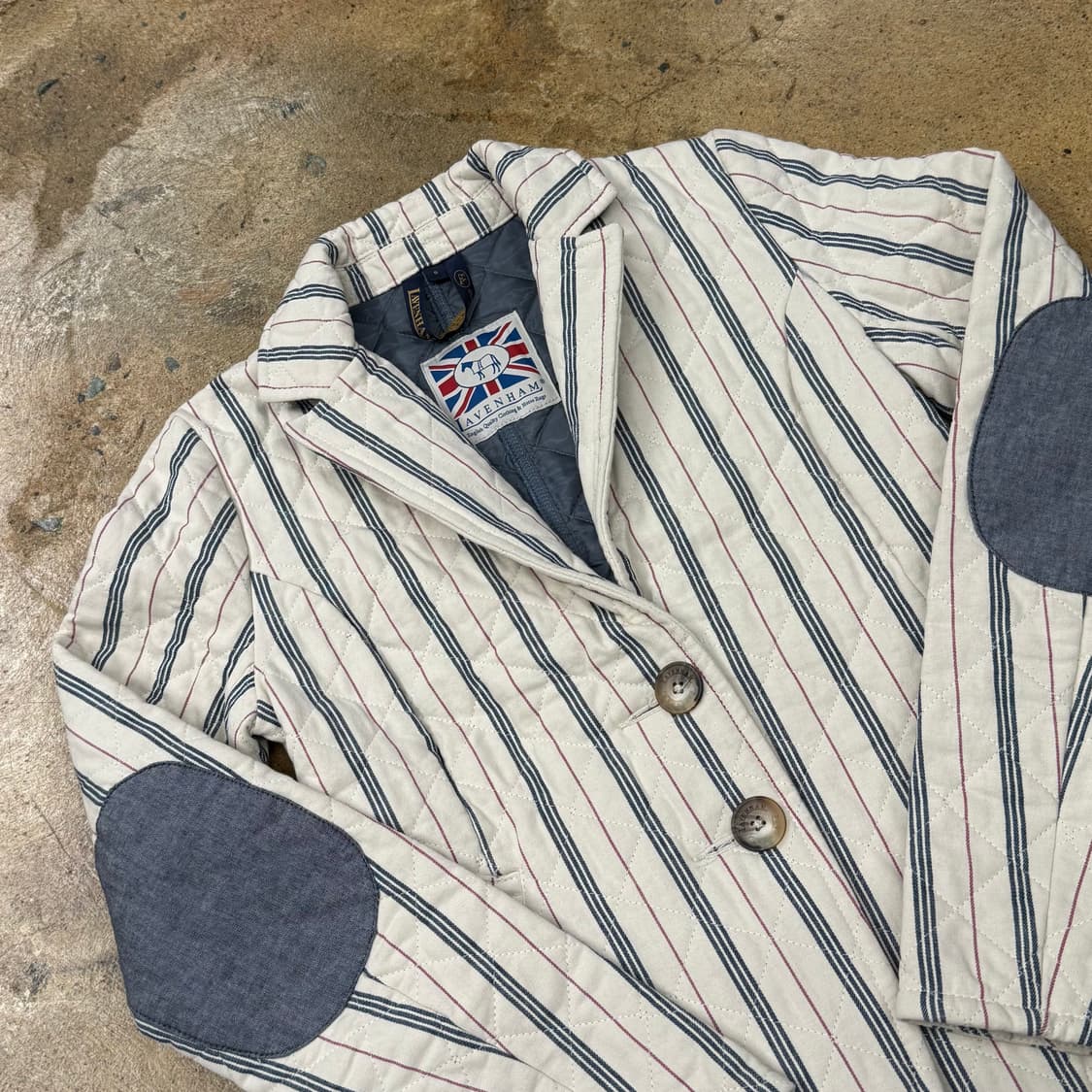 [정품] Lavenham 스트라이프 퀼팅 자켓 b17 상품이미지1