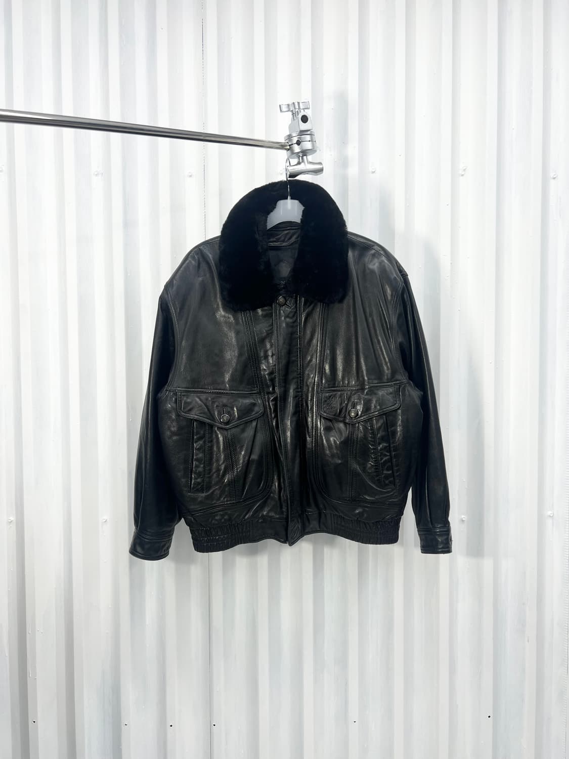 90s YSL lambskin bomber XL 상품이미지1