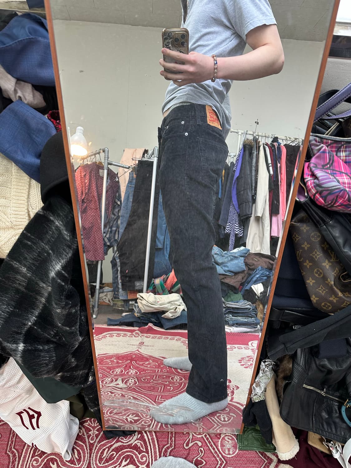 리바이스 502 블랙 코듀로이 상품이미지4