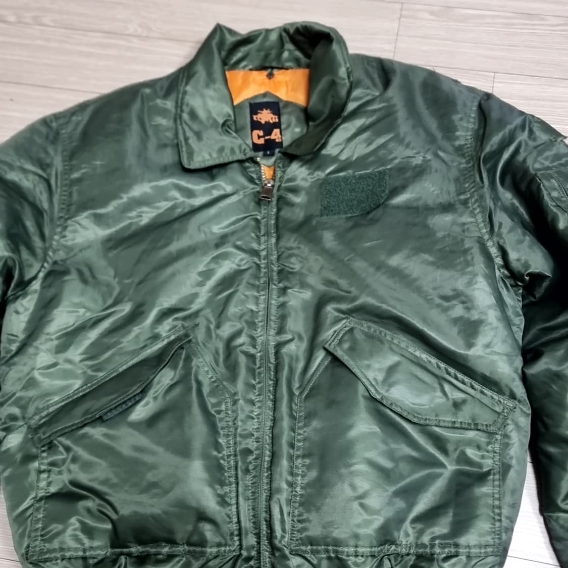 복각 ma-1 C-4 그린 봄버 자켓(105) 상품이미지2