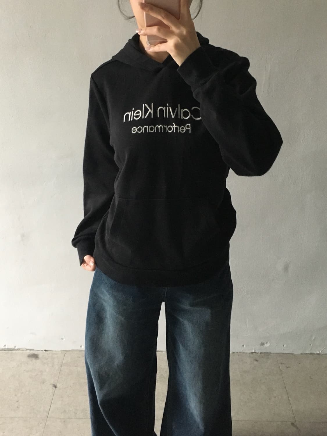 캘빈클라인 스펠 후드티 상품이미지1