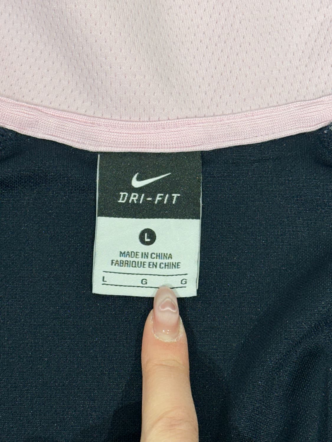 나이키 네이비 딸기우유 핑크 화이트 사이드 라인 트랙탑 져지 L 상품이미지7