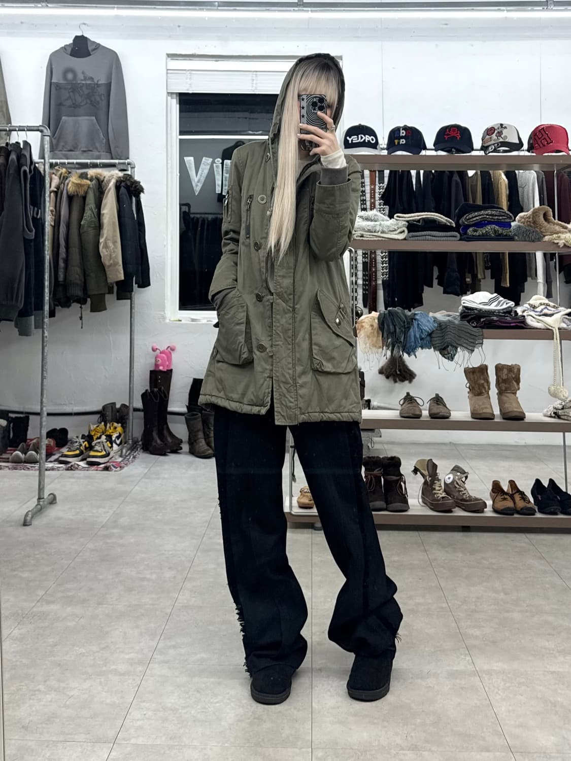 Edge Line 패널링 피쉬테일 파카 상품이미지7