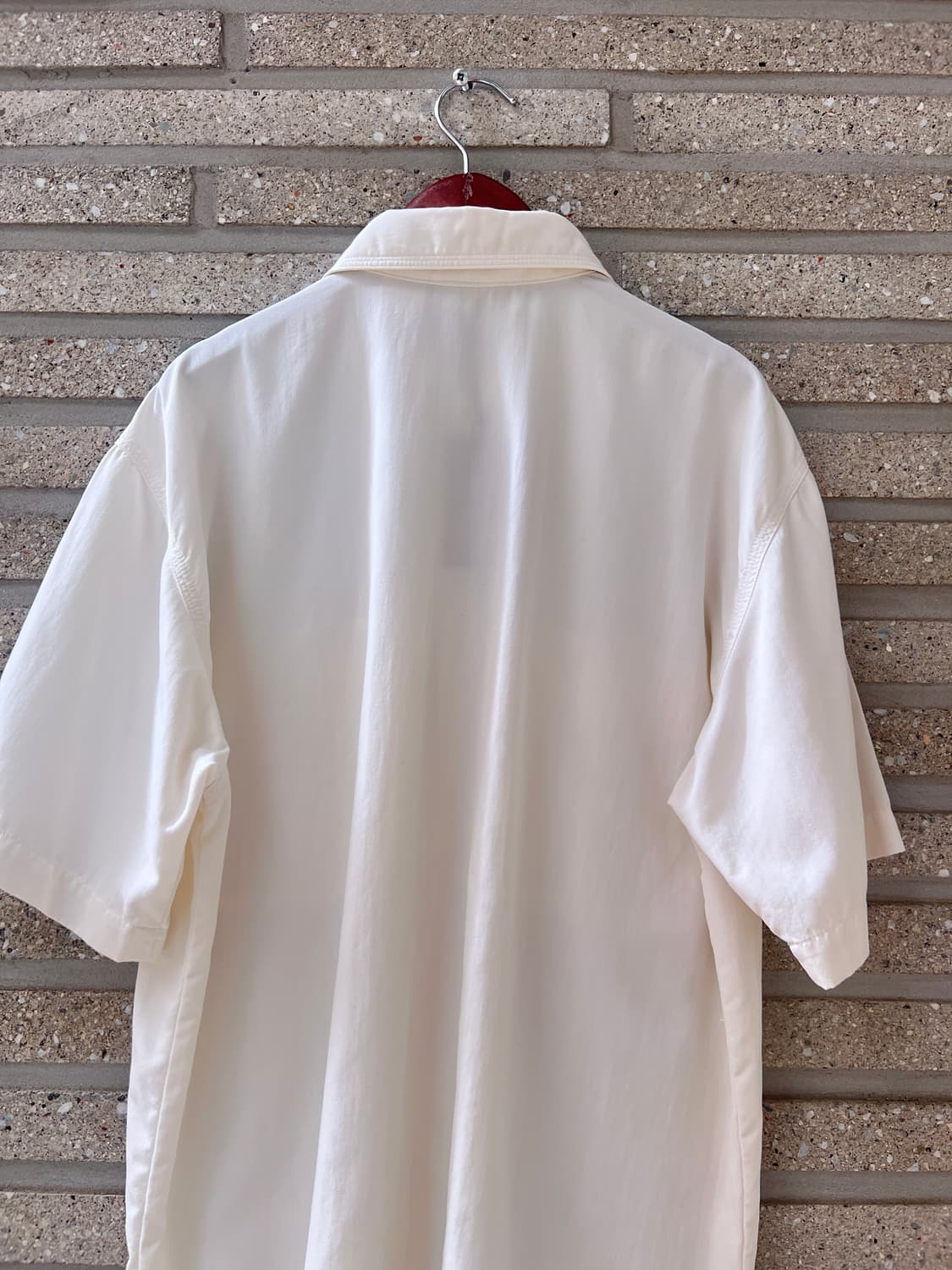 [S]90's L.L.Bean 엘엘빈 2포켓 화이트 나일론 셔츠 상품이미지6
