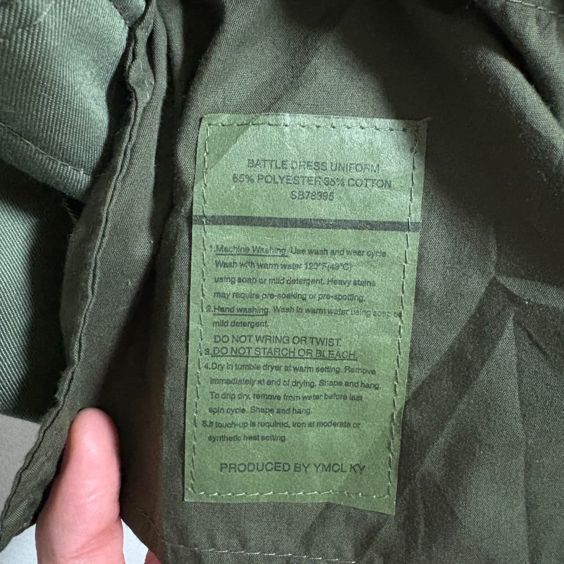 YMCL KY 밀리터리 BDU 팬츠 / 올리브, S-R(30~32) 상품이미지9