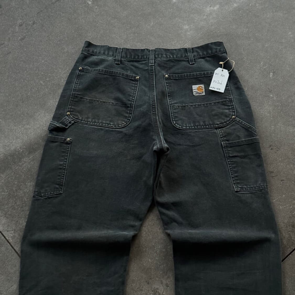 칼하트 B01 BLK 더블니 카펜터 팬츠 상품이미지4
