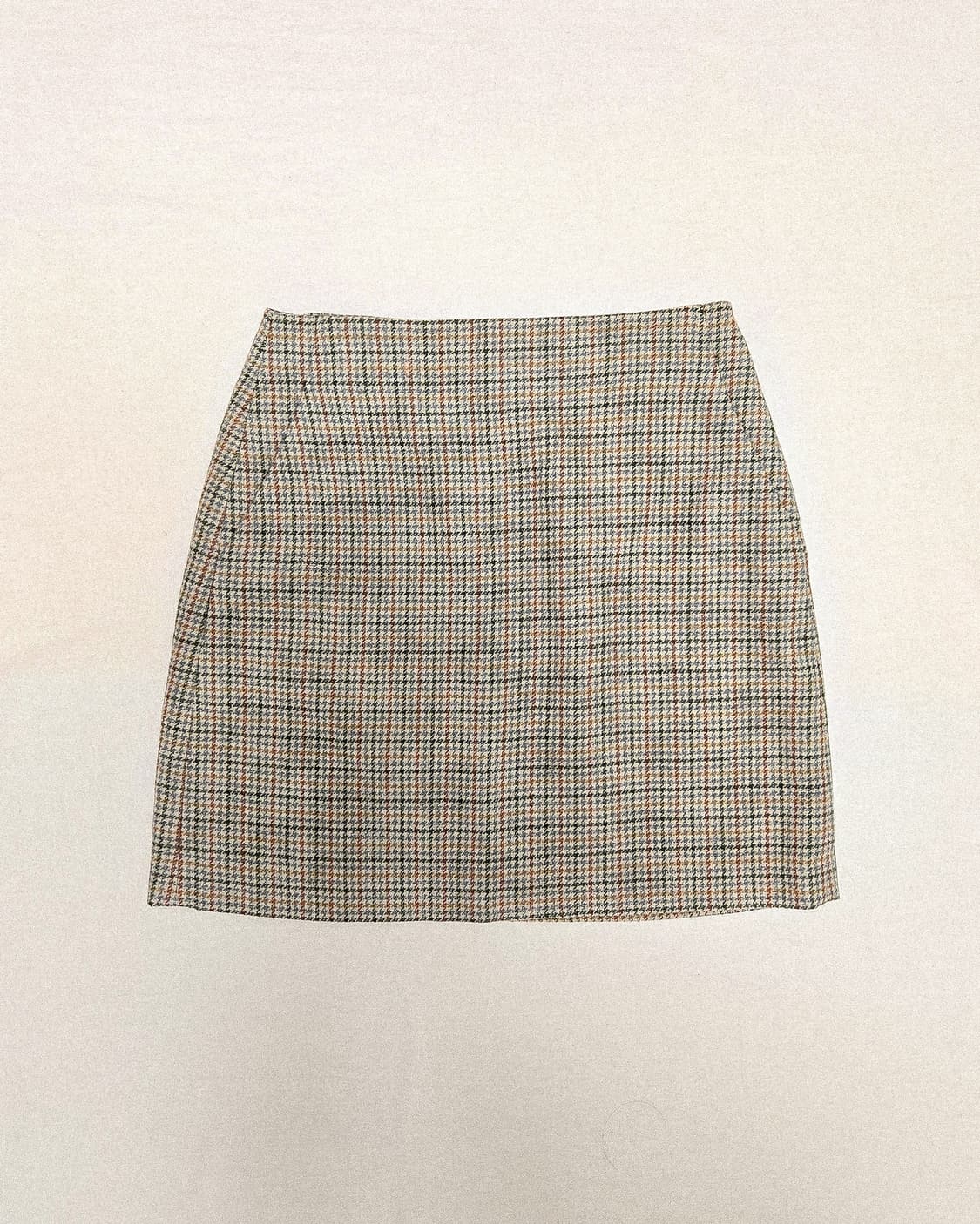 라떼갸루 모리 프렌치/ 하운드 체크 미니스커트 상품이미지1