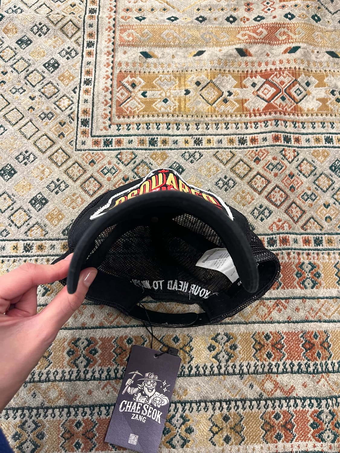 디스퀘어드2 트러커 볼캡 블랙 #csz3437 상품이미지4