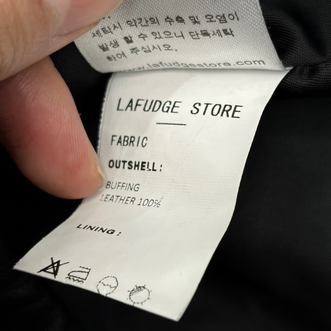 LAFUDGE STORE 버핑레더 오버핏 자켓 S 상품이미지7