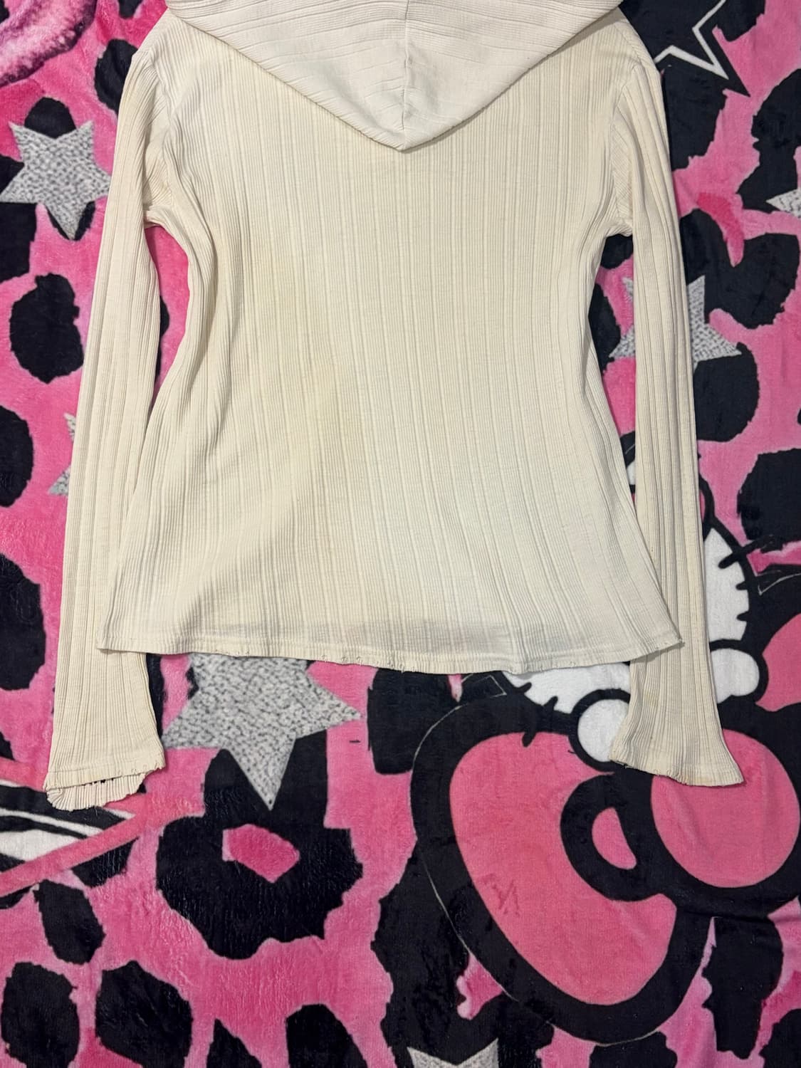 Grunge damage eyelet hood long sleeve 상품이미지8