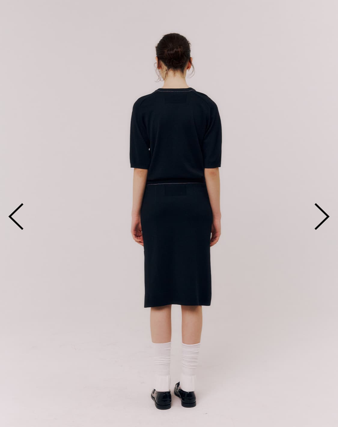 매기 Maggie 하프 슬리브 브이넥 여름 니트 상품이미지8