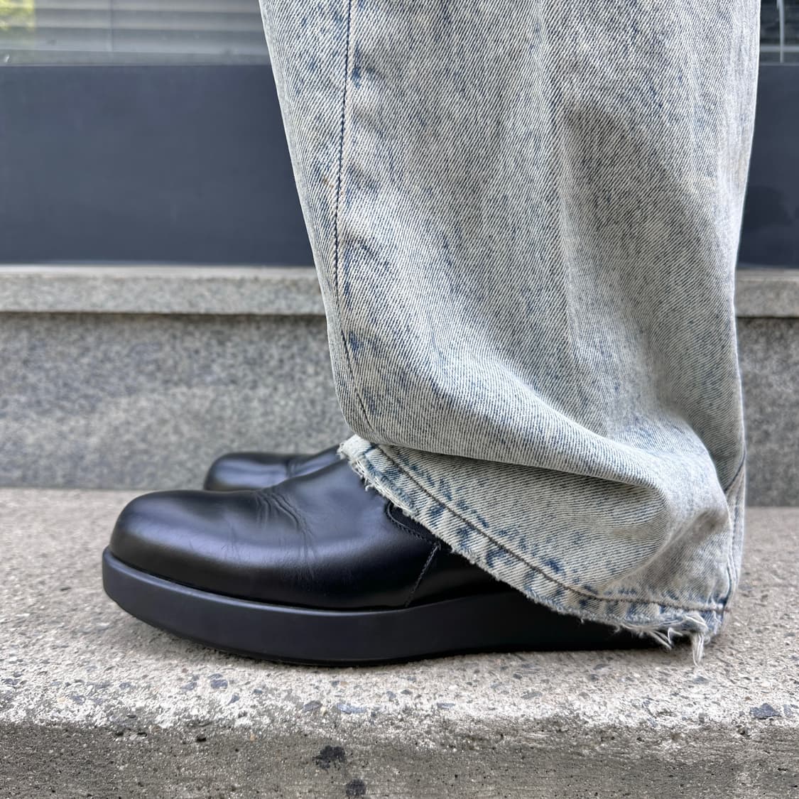 블랙 프라다 스포츠 플랫폼 슬립온 로퍼 로퍼 상품이미지9