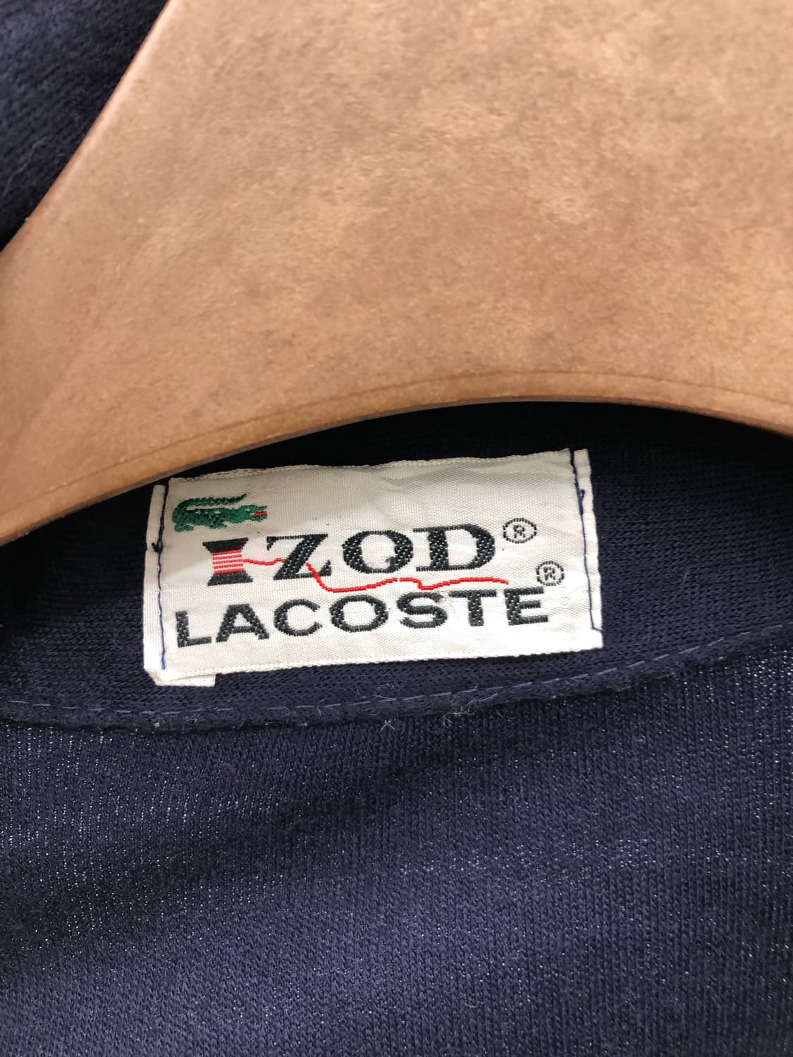 7-80s IZOD 라코스테 네이비 집업 상품이미지3
