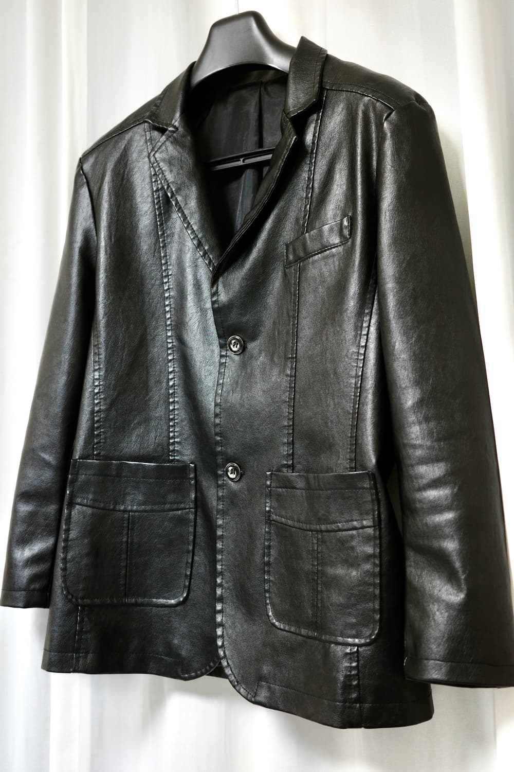 가죽(리얼레더) 테일러드 블레이저 자켓 XL 상품이미지2